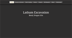 Desktop Screenshot of lathamexcavation.com